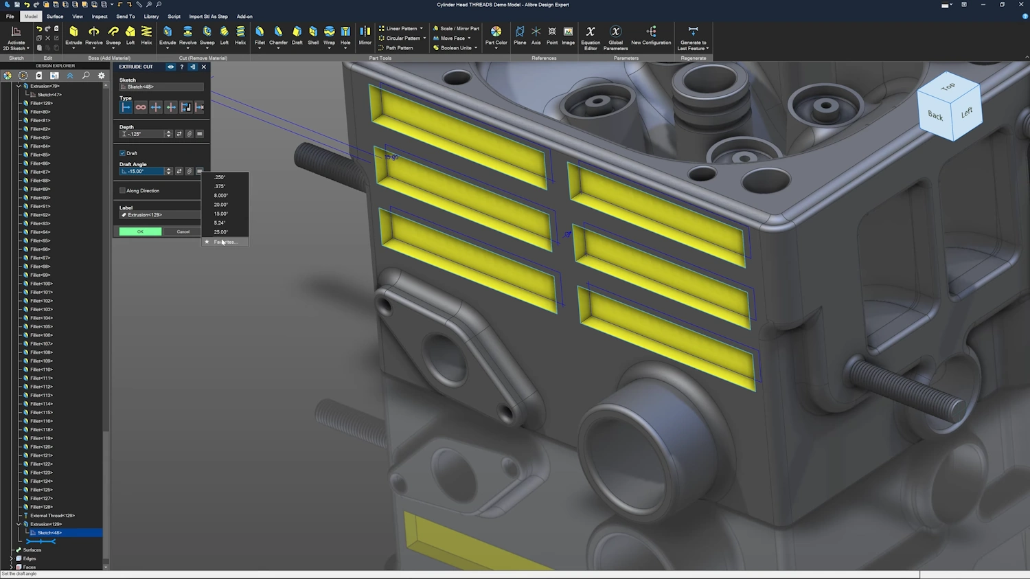 Alibre Design 29 redesigned user interface
