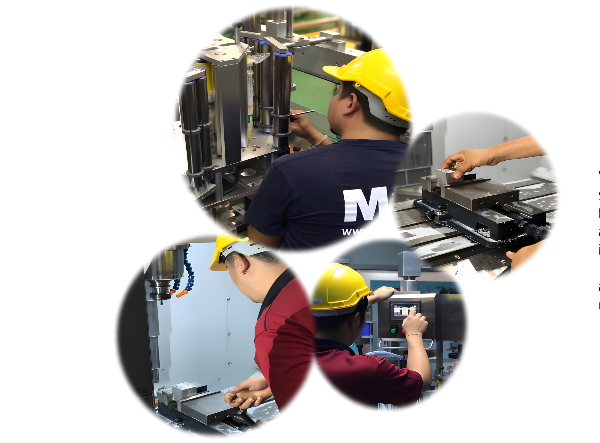 MET service engineers working on machinery